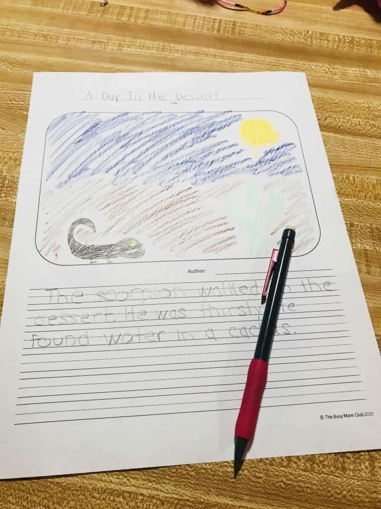 Draw And Write Story Template Teach Me I m Yours 