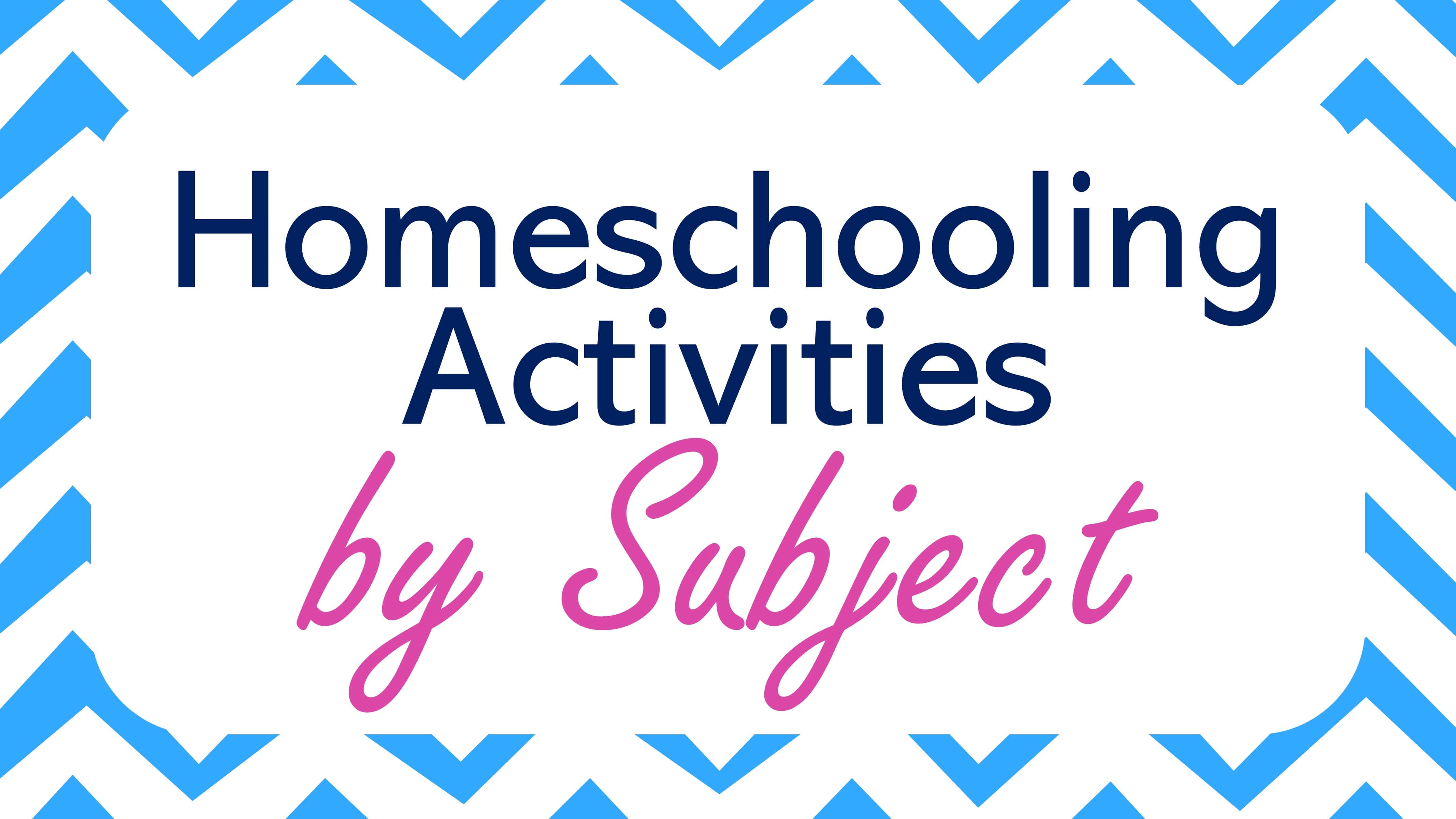 Homeschooling Activities by Subject Button